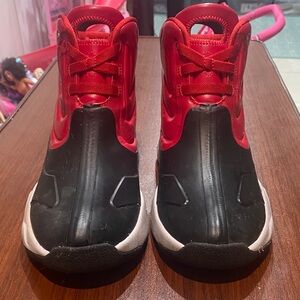 Jordan Kids Red and Black Drip Rainboots